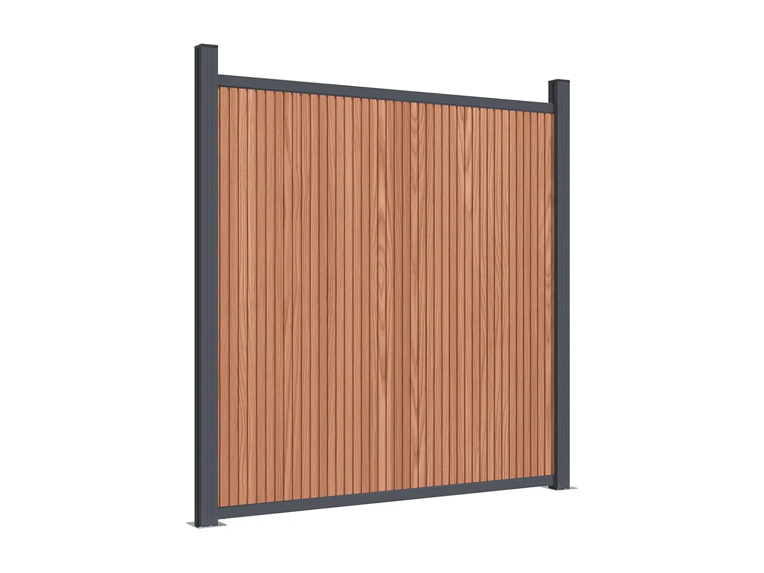 Panneau de clôture marron 526x186 WPC