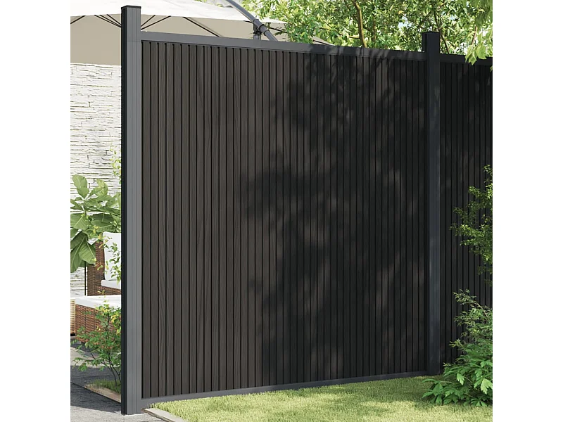 Panneaux de clôture gris 173x186 WPC