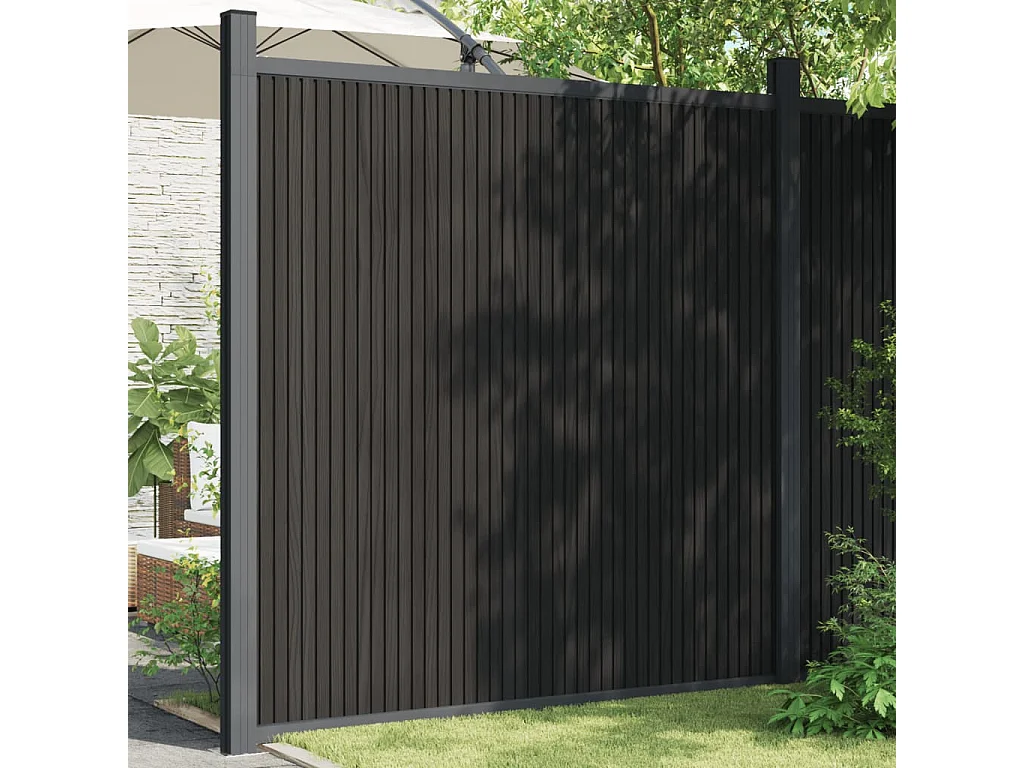 Panneaux de clôture gris 173x186 WPC