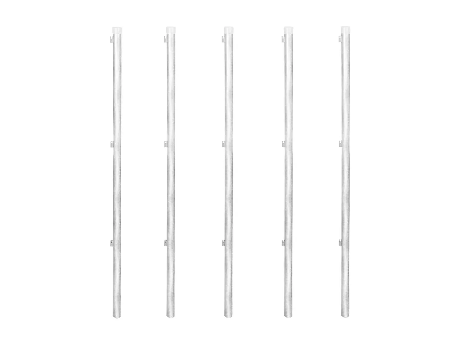 Clôture à mailles losangées et poteaux Acier galvanisé 15x1 m