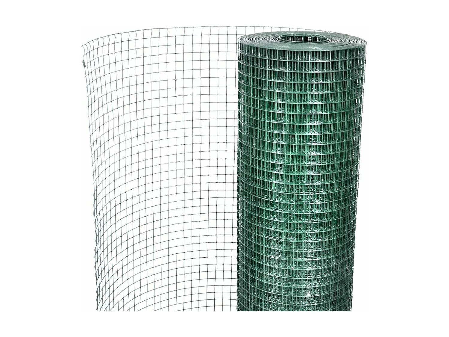 Grillage Acier galvanisé et revêtement en PVC 10 x 1 m Vert 2