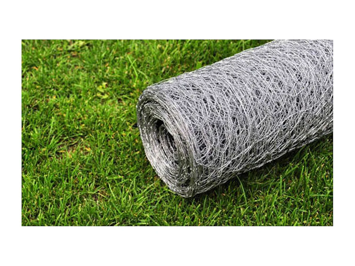 Grillage pour volière Acier galvanisé 25 x 0,75 m Argenté 2