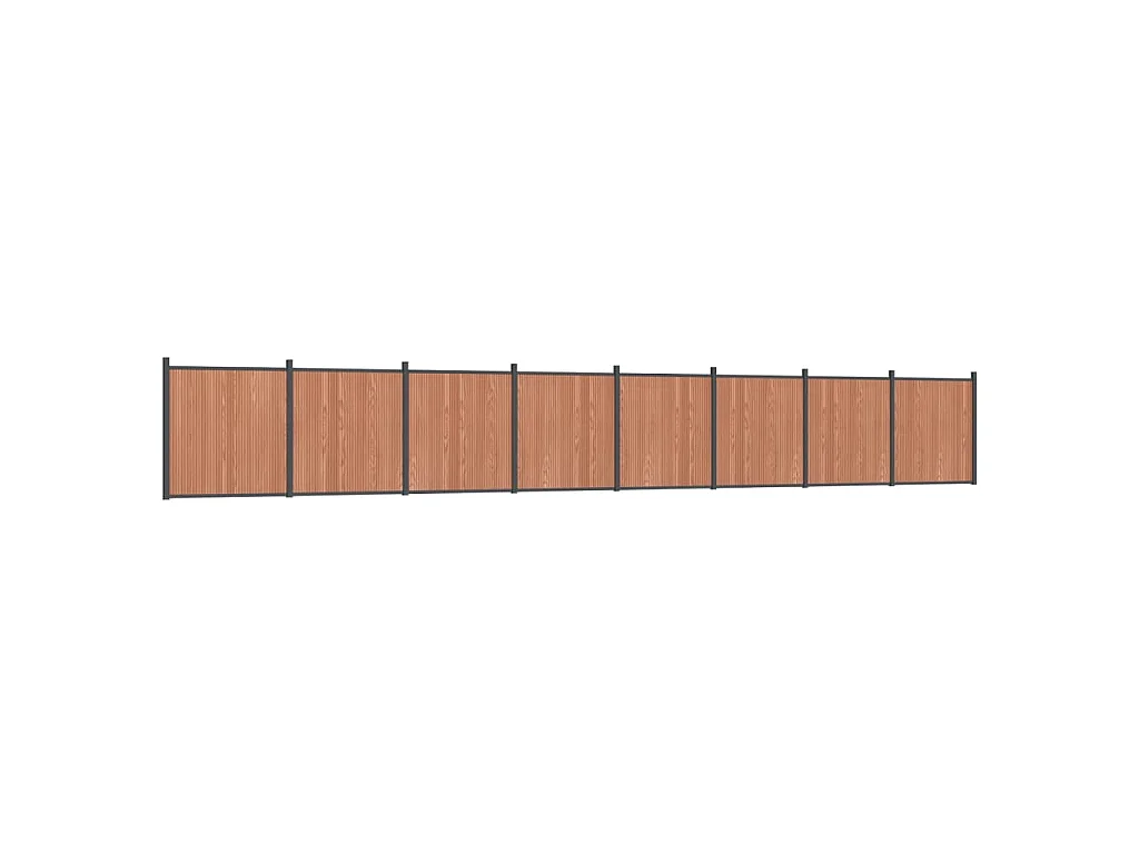 Panneau de clôture marron 1391x186 WPC