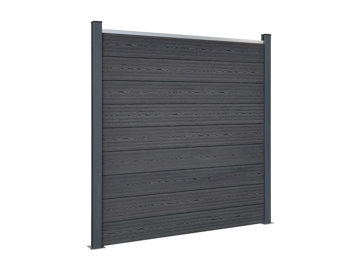 Ensemble de panneaux de clôture gris 872x186 WPC