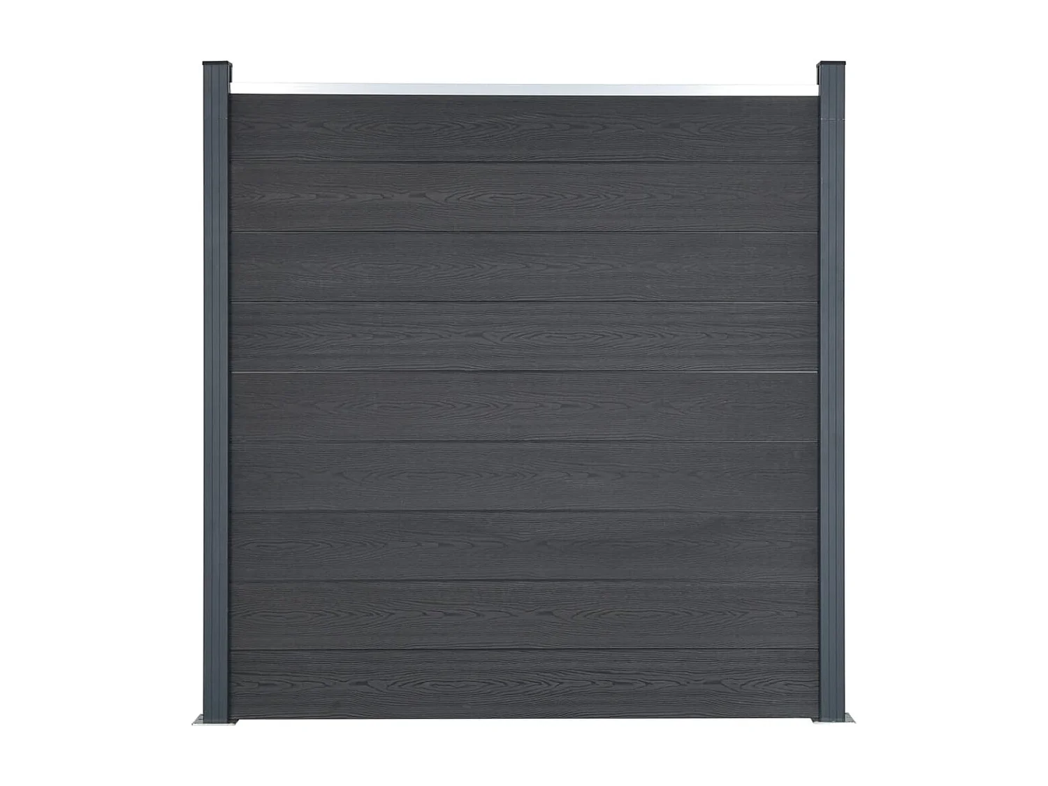 Ensemble de panneaux de clôture gris 872x186 WPC
