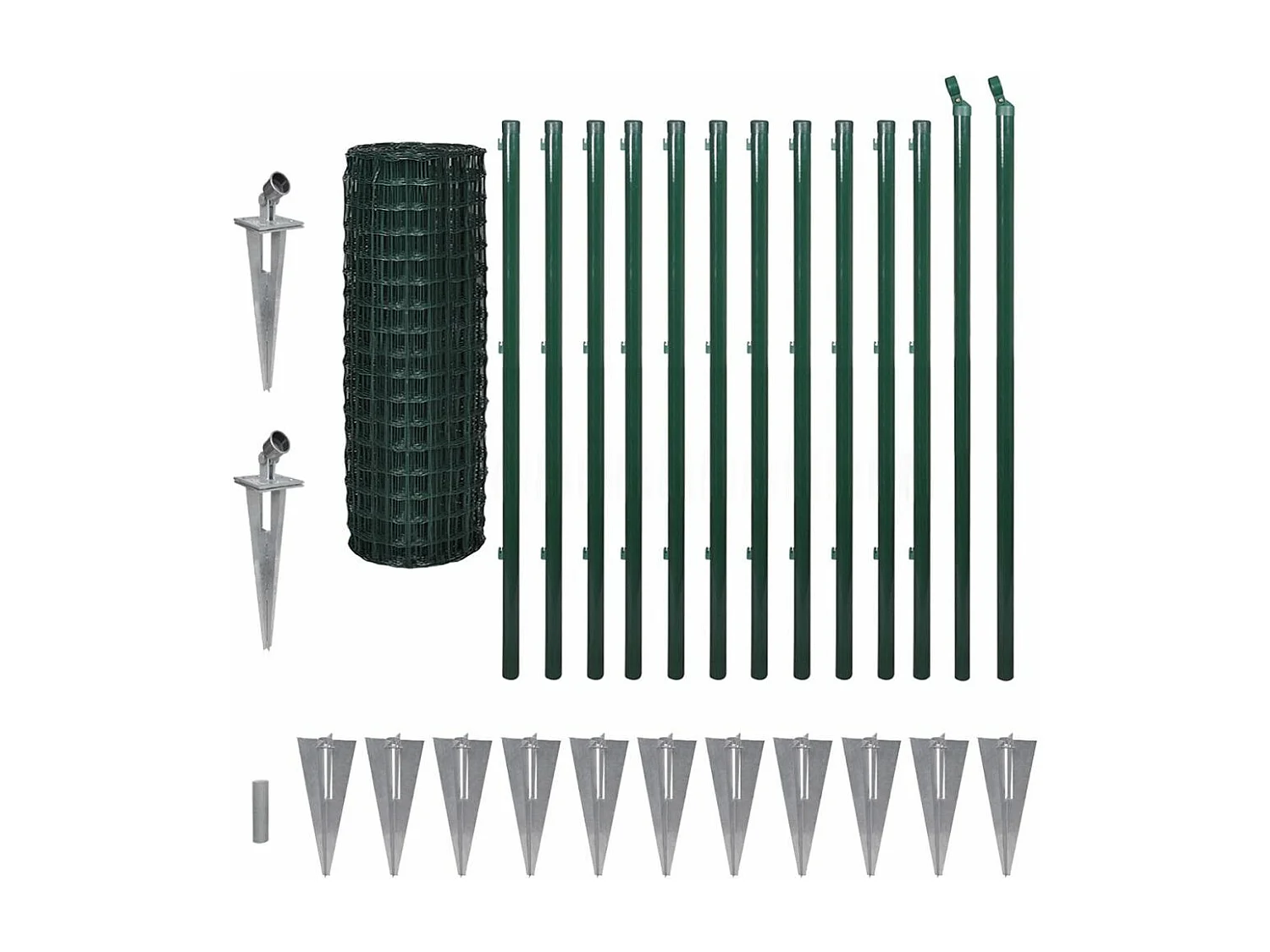 Clôture Euro Acier 25 x 1,2 m Vert