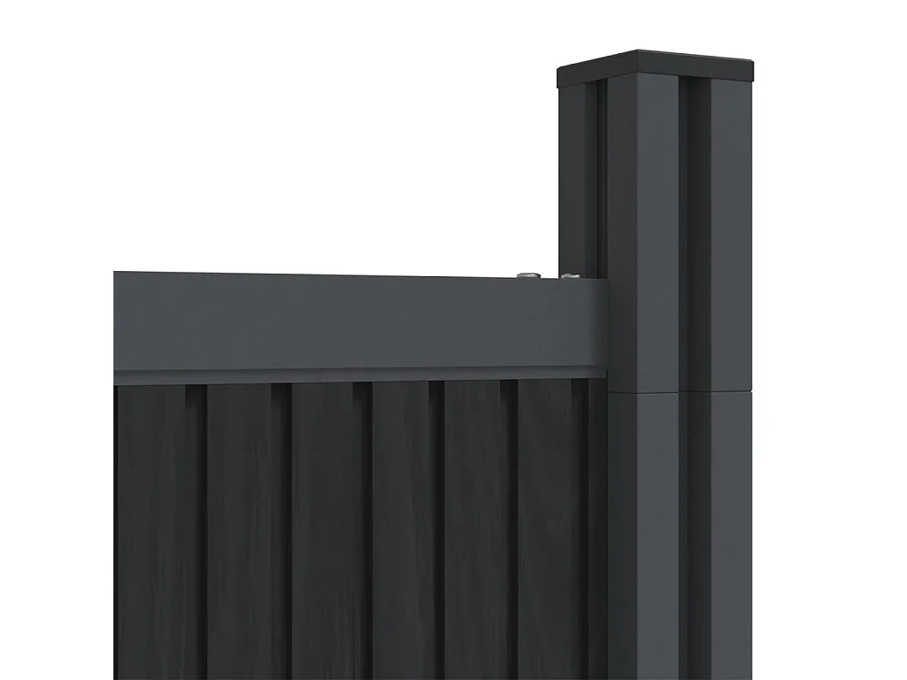 Panneau de clôture gris 872x186 WPC