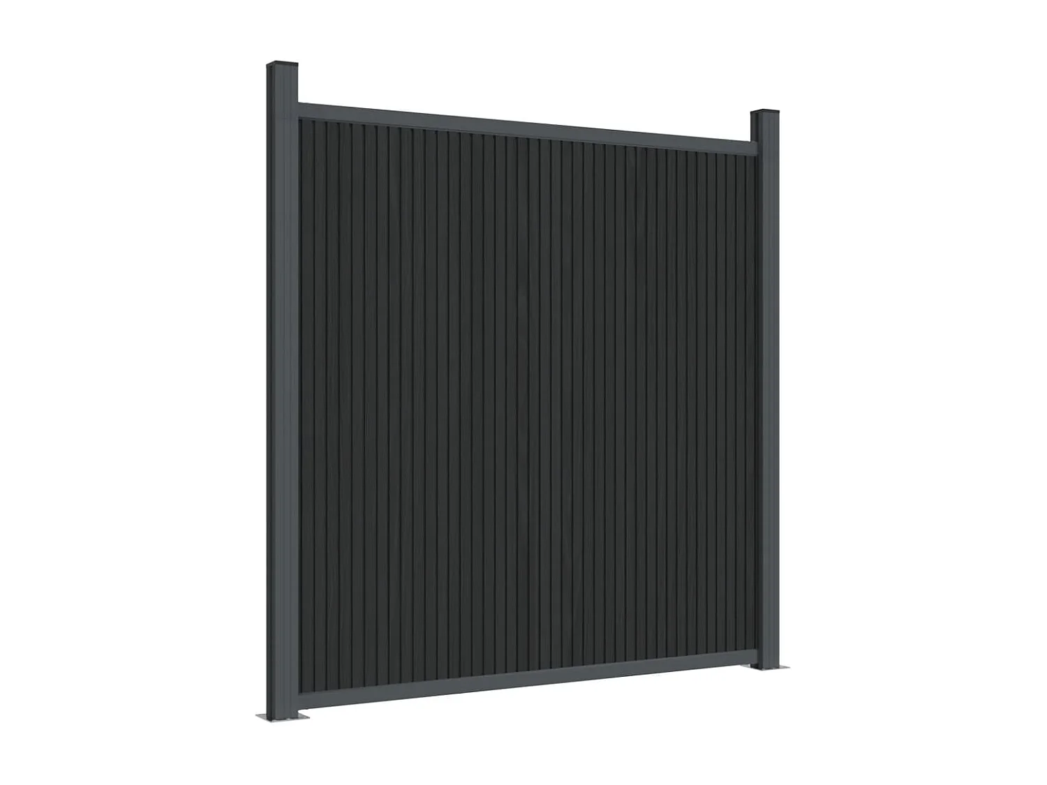 Panneau de clôture gris 872x186 WPC