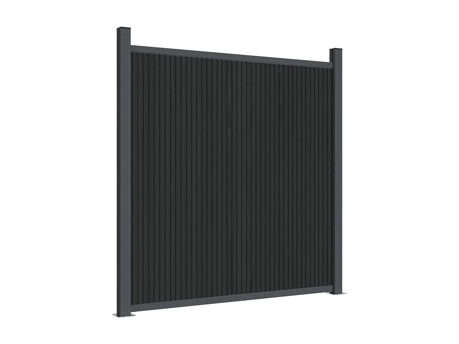 Panneau de clôture gris 872x186 WPC