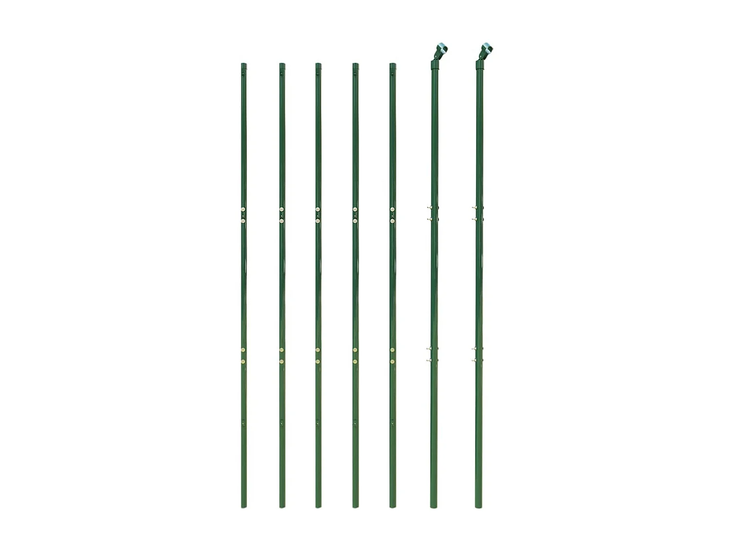 Clôture en treillis métallique vert 1,8x10 m acier galvanisé