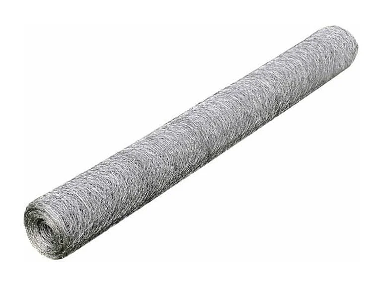 Grillage pour volière Acier galvanisé 25 x 1 m Argenté