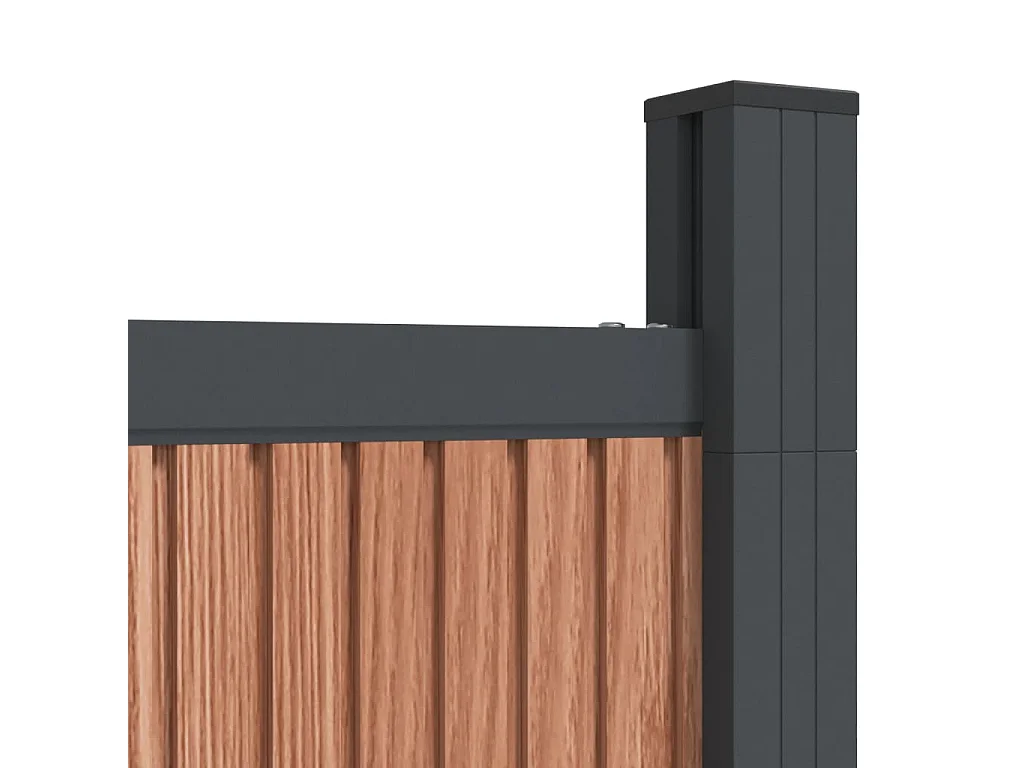 Panneau de clôture marron 1218x186 WPC