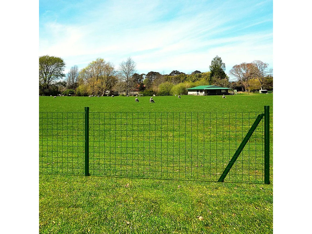 Clôture Euro Acier 10 x 1,2 m Vert