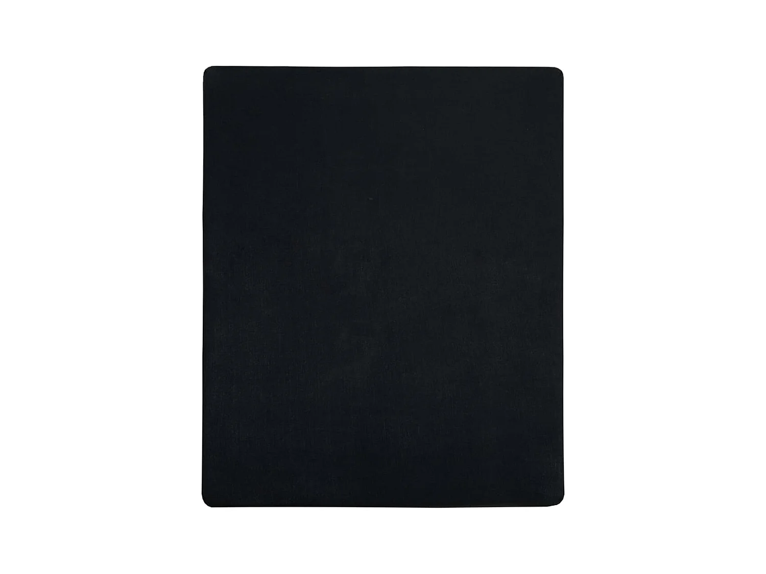 Draps-housses Jersey 2 pcs Noir 160x200 Coton