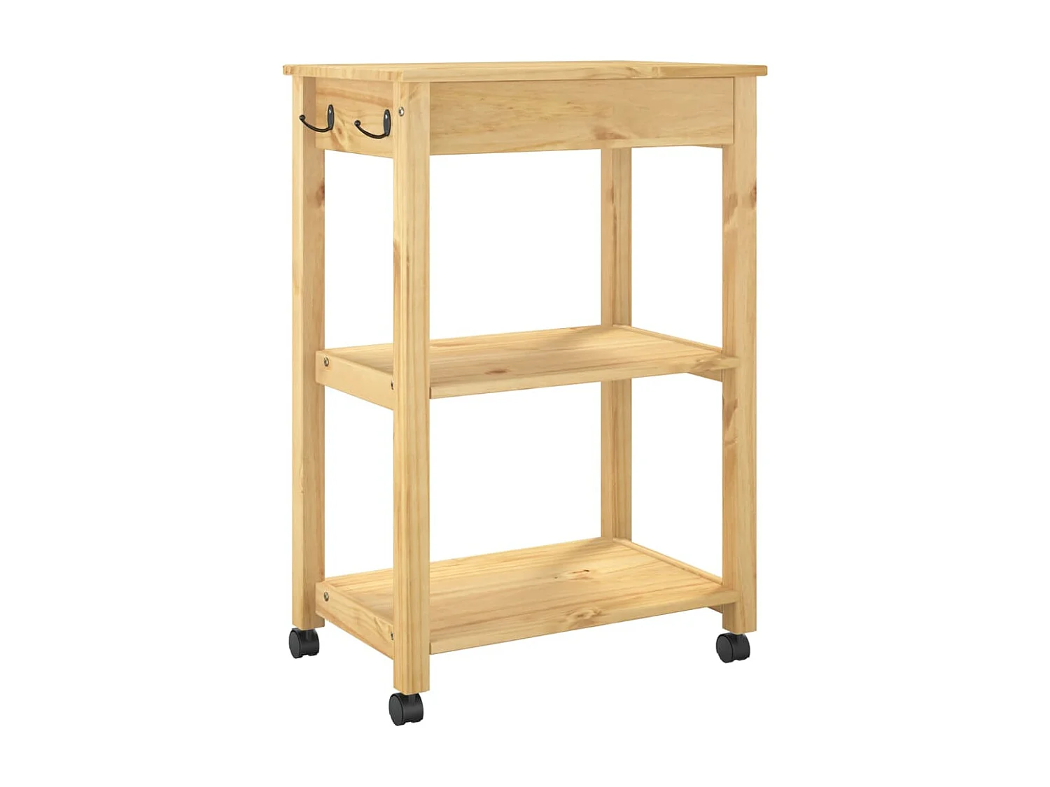 Chariot de cuisine MONZA 60x40x90 bois massif de pin