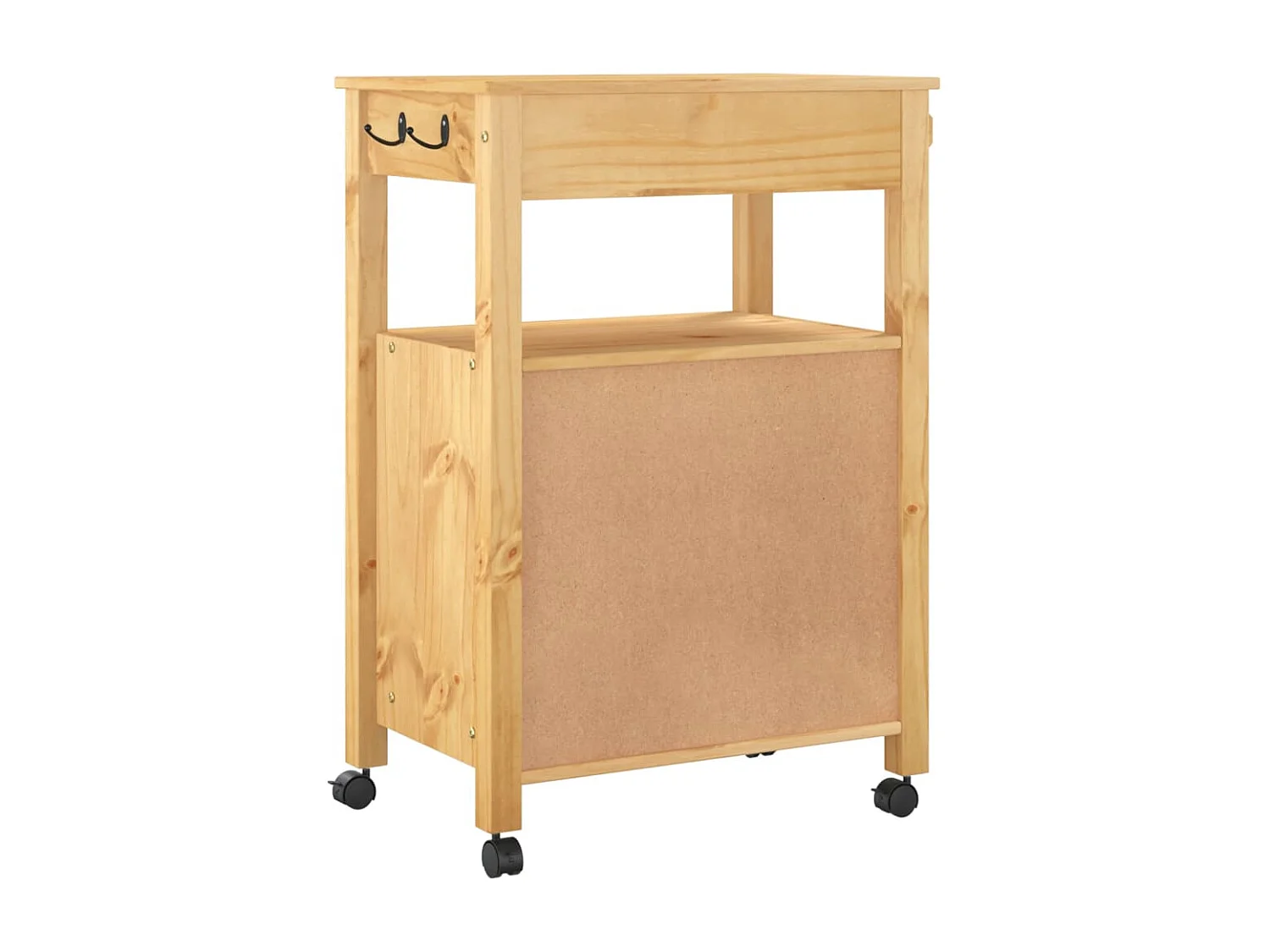 Chariot de cuisine MONZA 60x40x90 bois massif de pin