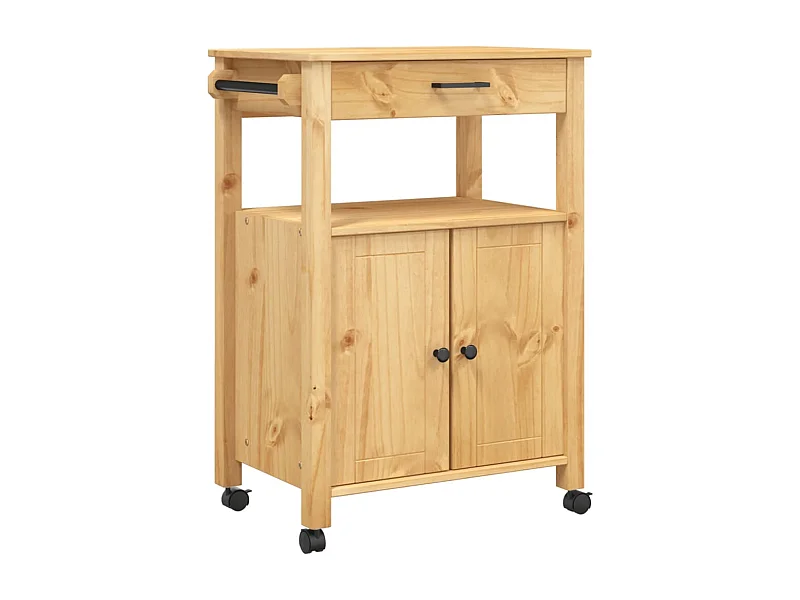 Chariot de cuisine MONZA 60x40x90 bois massif de pin