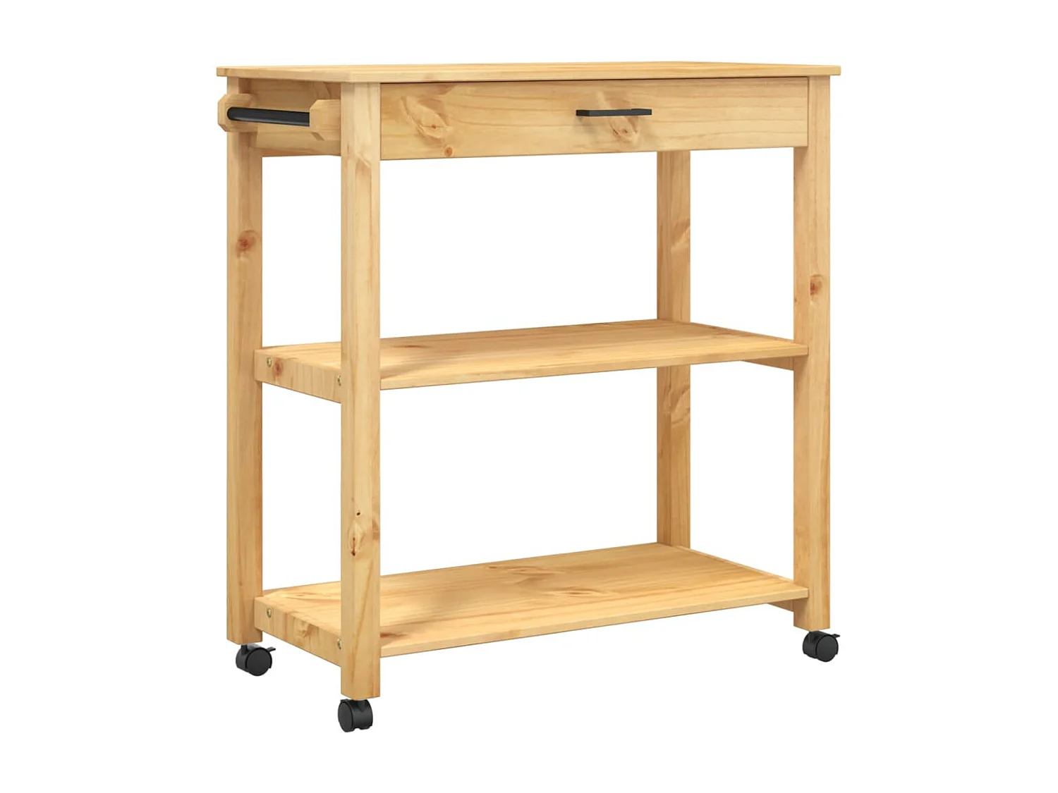 Chariot de cuisine MONZA 84x40x90 bois massif de pin