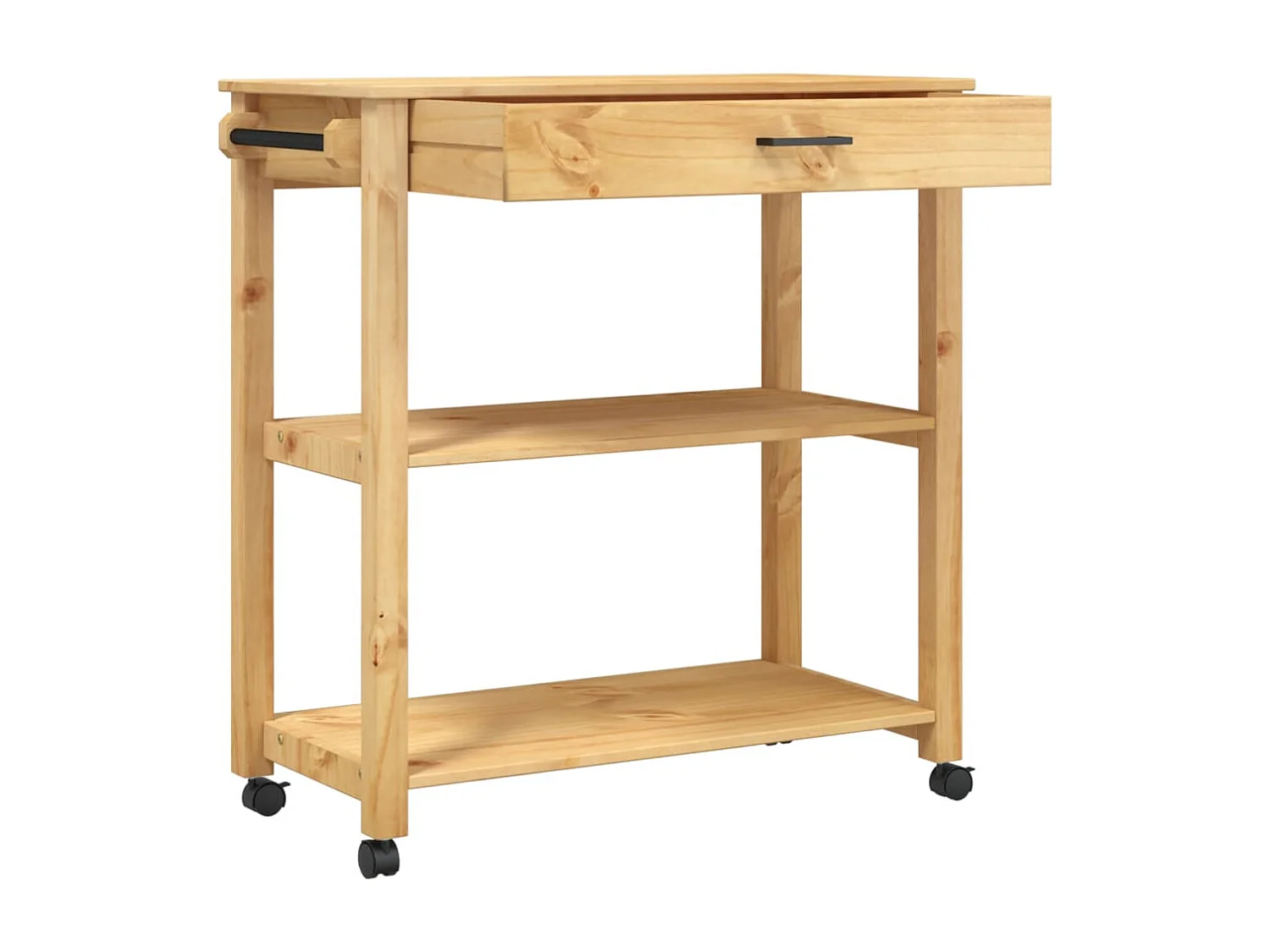 Chariot de cuisine MONZA 84x40x90 bois massif de pin