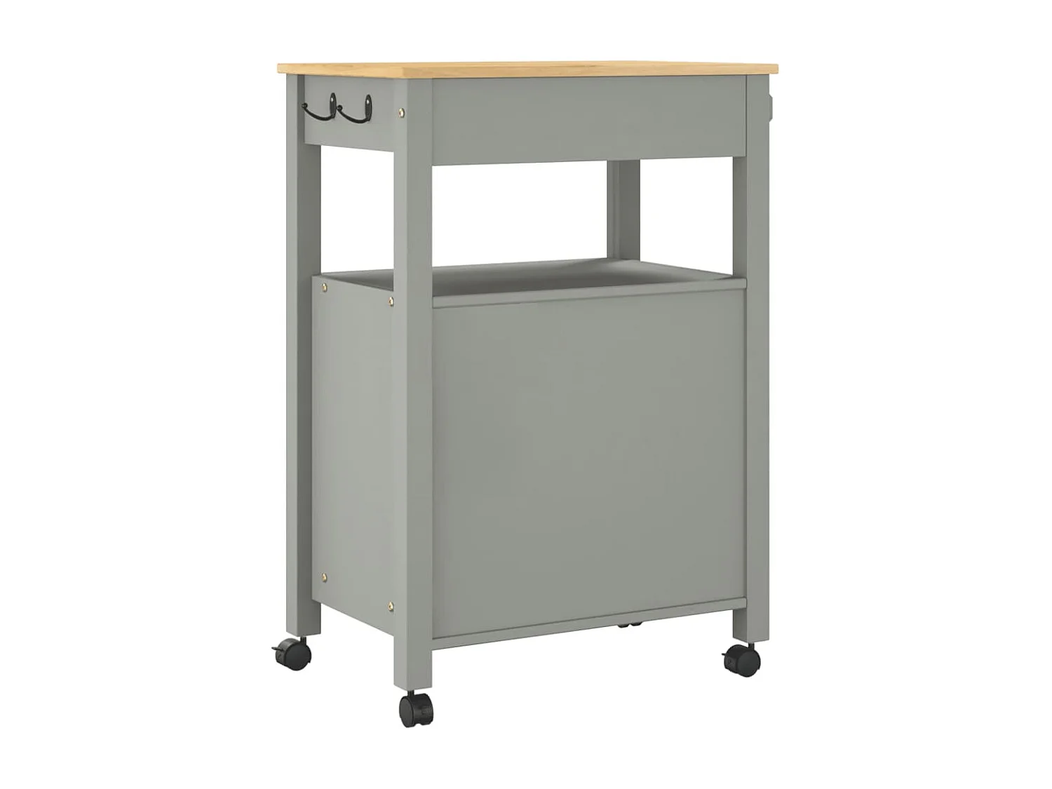 Chariot de cuisine MONZA 60x40x90 bois massif de pin