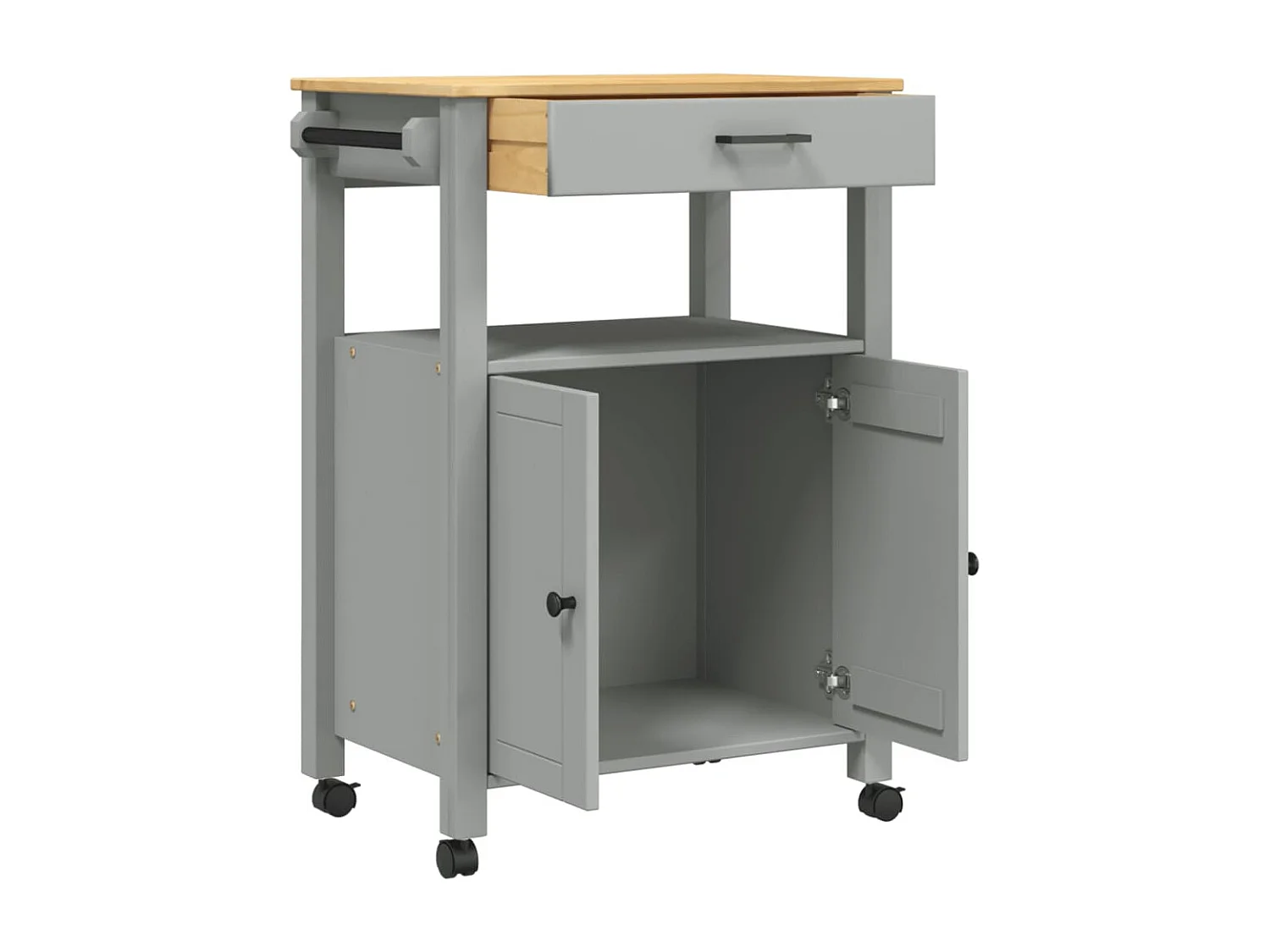 Chariot de cuisine MONZA 60x40x90 bois massif de pin