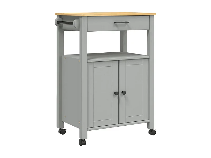 Chariot de cuisine MONZA 60x40x90 bois massif de pin