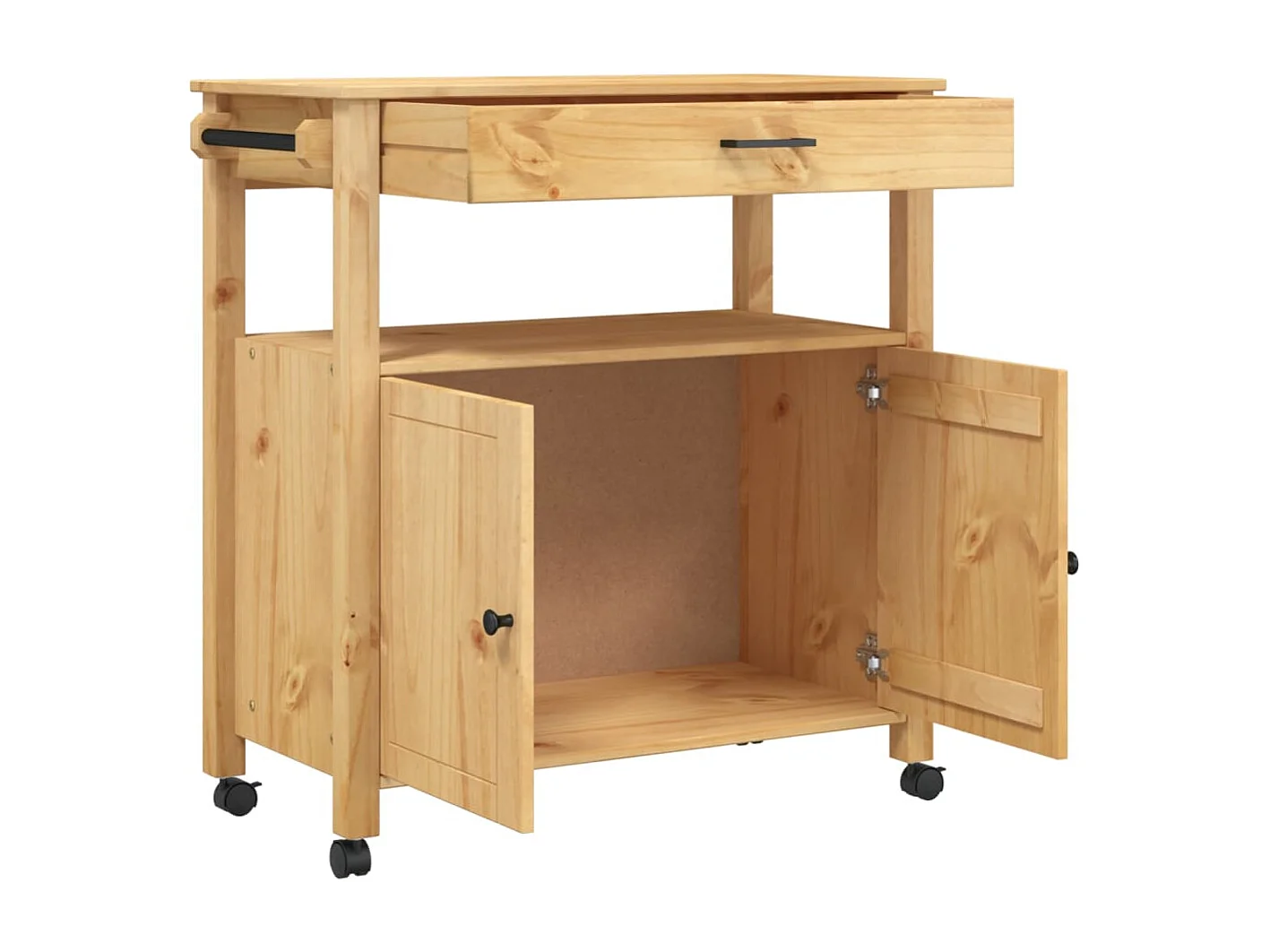 Chariot de cuisine MONZA 84x40x90 bois massif de pin