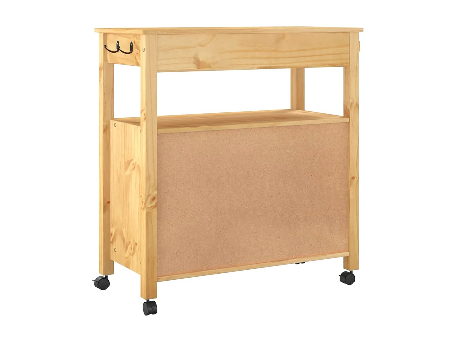 Chariot de cuisine MONZA 84x40x90 bois massif de pin