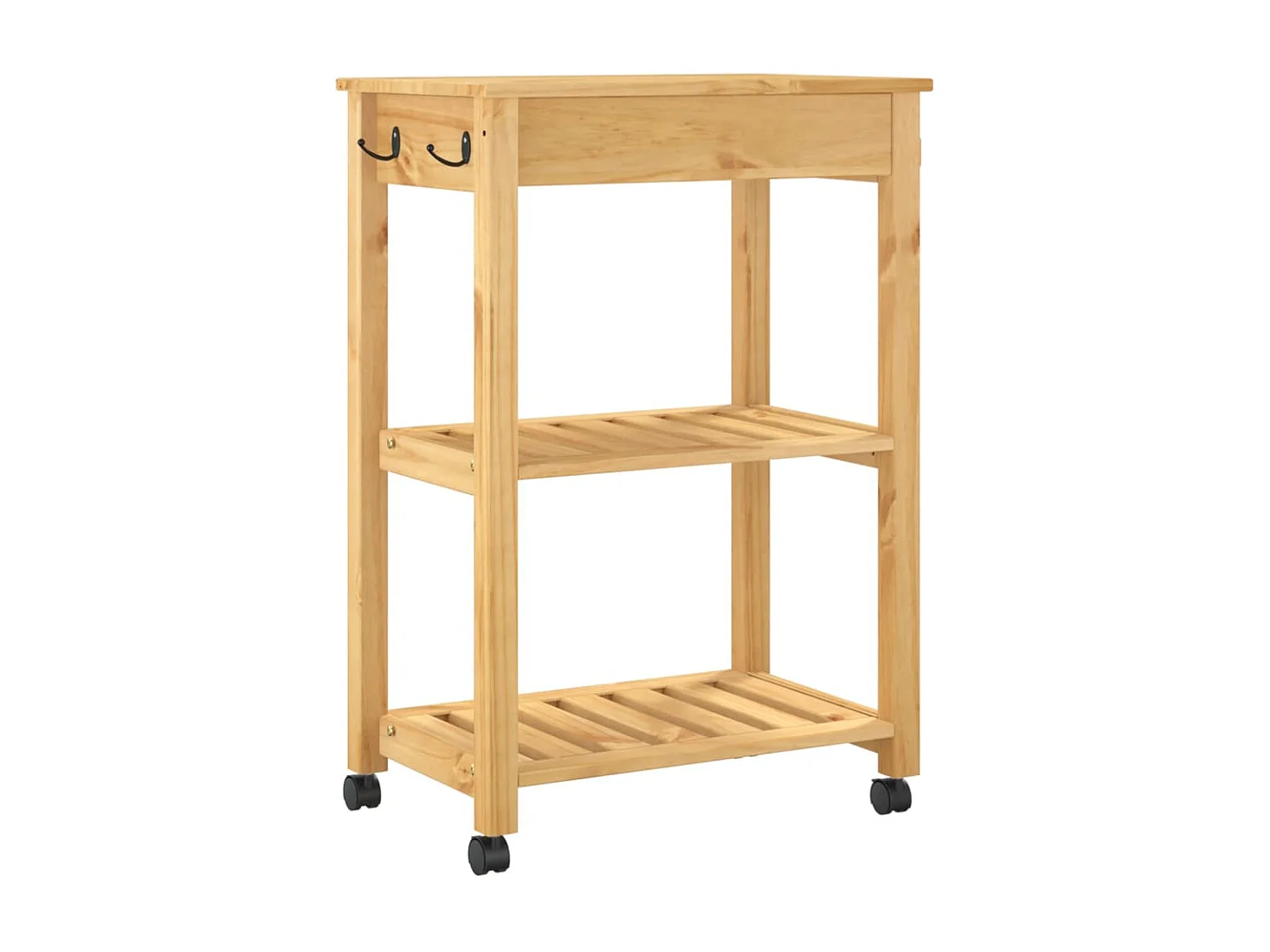 Chariot de cuisine MONZA 60x40x90 bois massif de pin