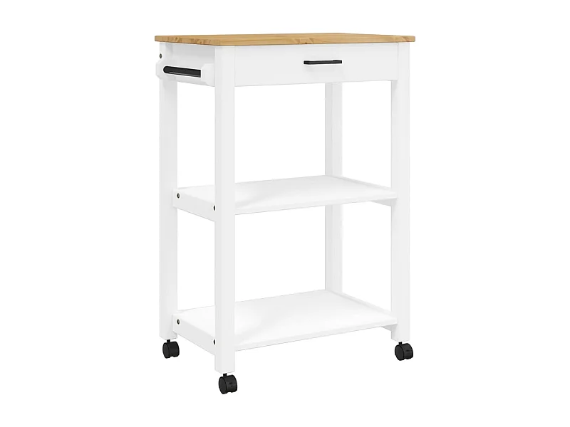 Chariot de cuisine MONZA 60x40x90 bois massif de pin