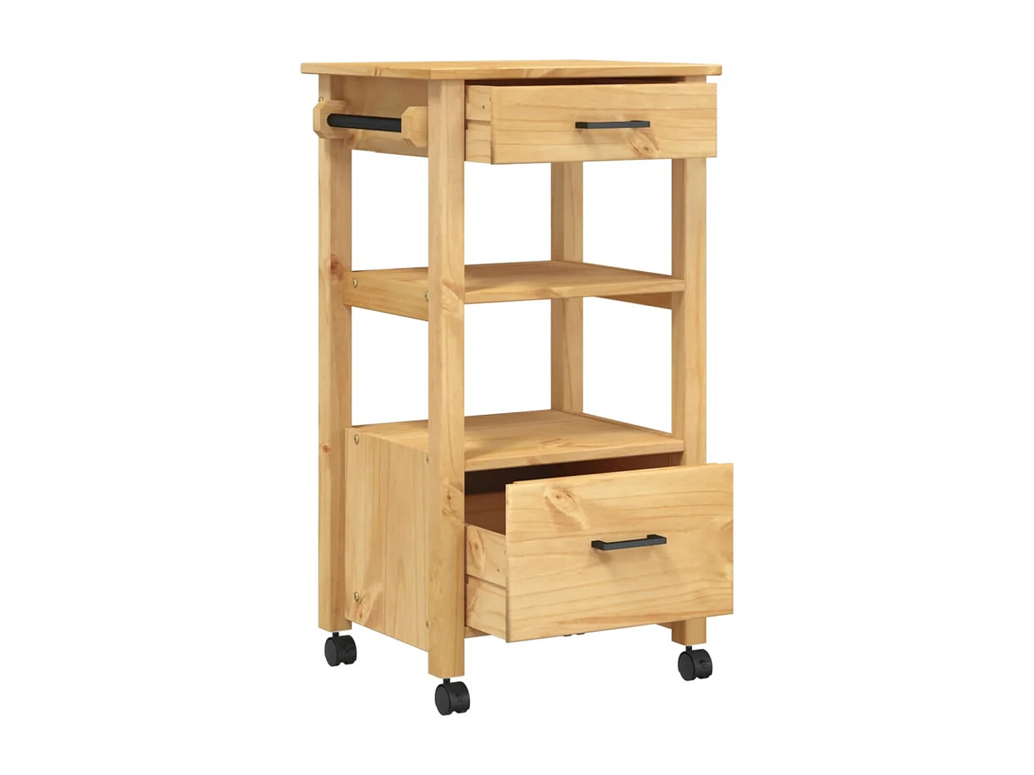 Chariot de cuisine MONZA 48x40x90 bois massif de pin