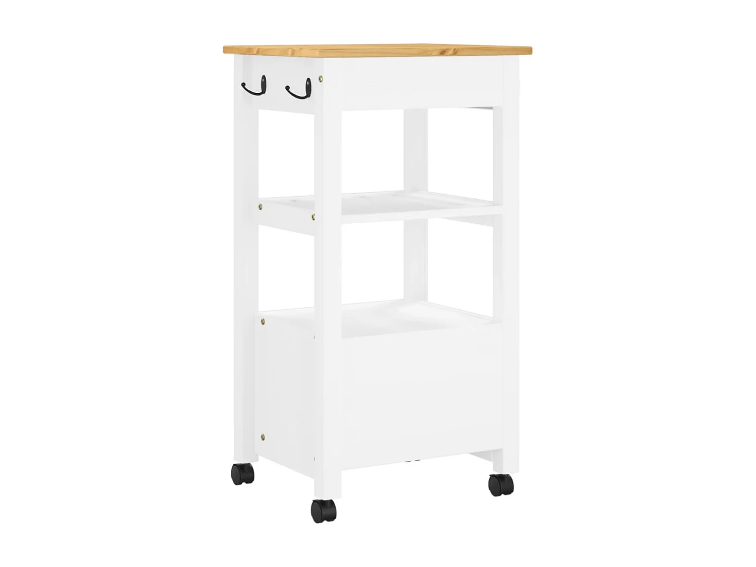 Chariot de cuisine MONZA 48x40x90 bois massif de pin