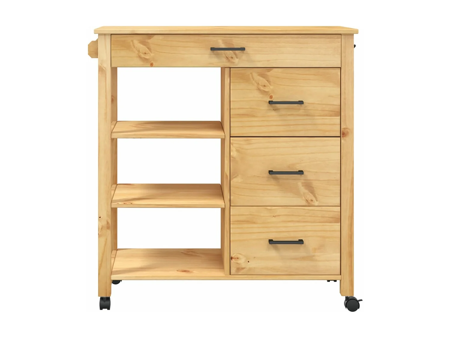 Chariot de cuisine MONZA 84x40x90 bois massif de pin