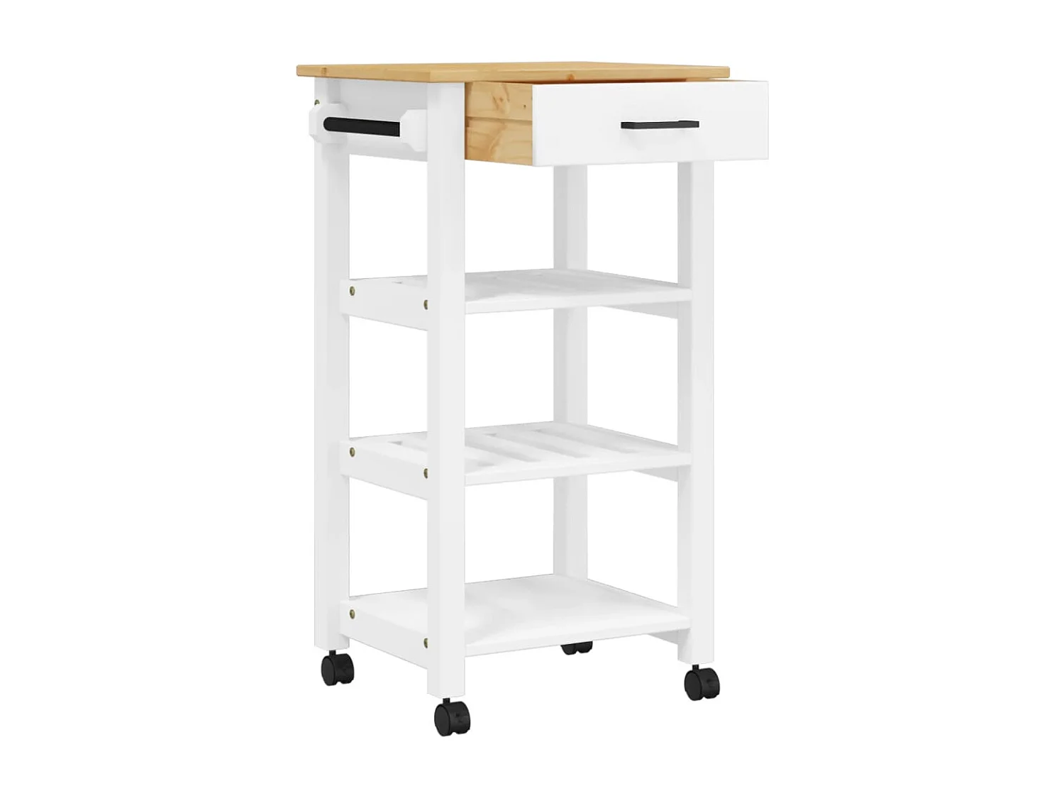 Chariot de cuisine MONZA 48x40x90 bois massif de pin