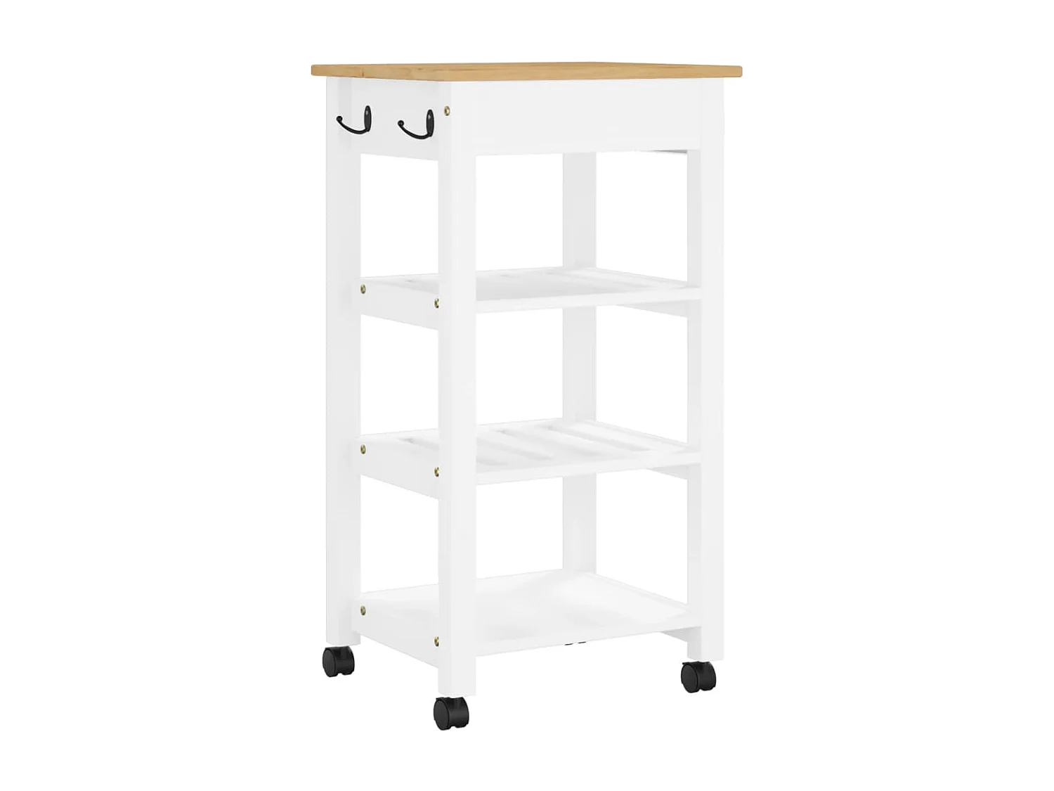 Chariot de cuisine MONZA 48x40x90 bois massif de pin