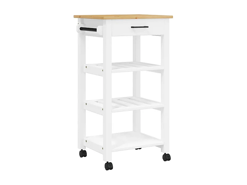 Chariot de cuisine MONZA 48x40x90 bois massif de pin