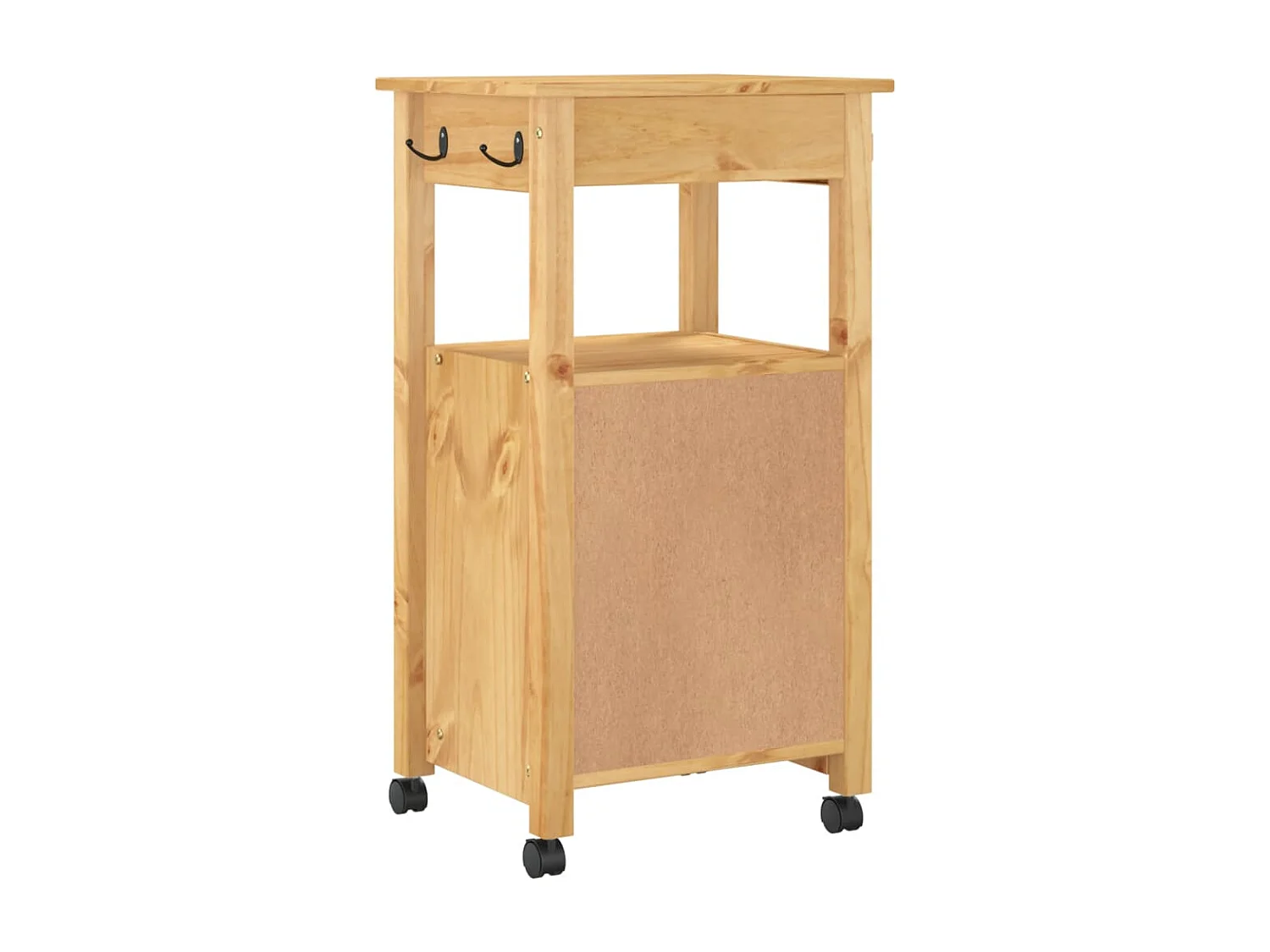 Chariot de cuisine MONZA 48x40x90 bois massif de pin