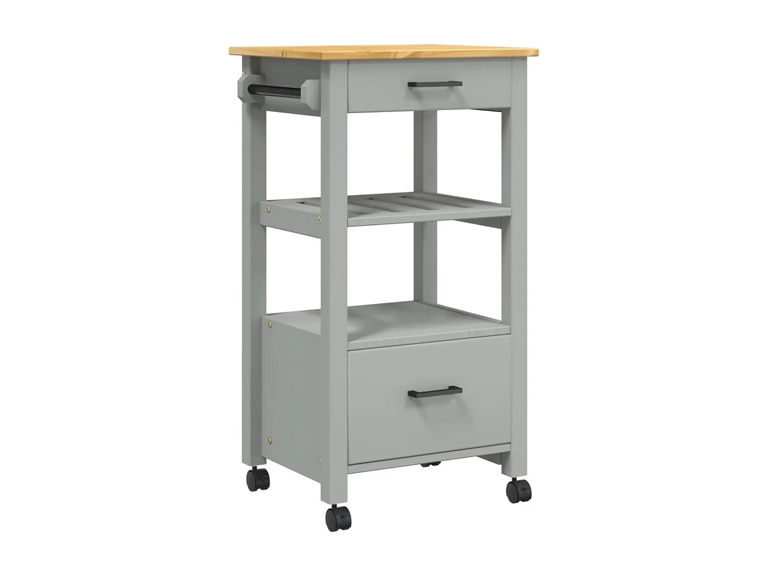 Chariot de cuisine MONZA 48x40x90 bois massif de pin