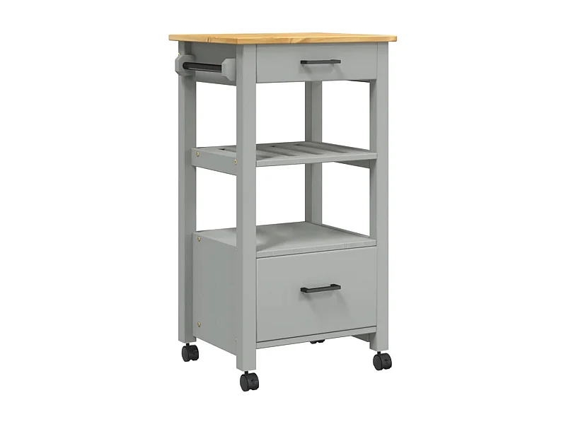 Chariot de cuisine MONZA 48x40x90 bois massif de pin