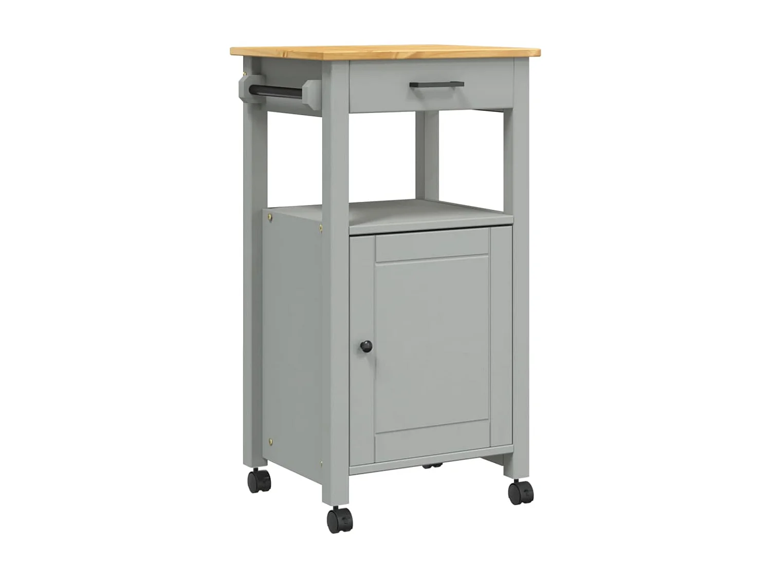 Chariot de cuisine MONZA 48x40x90 bois massif de pin