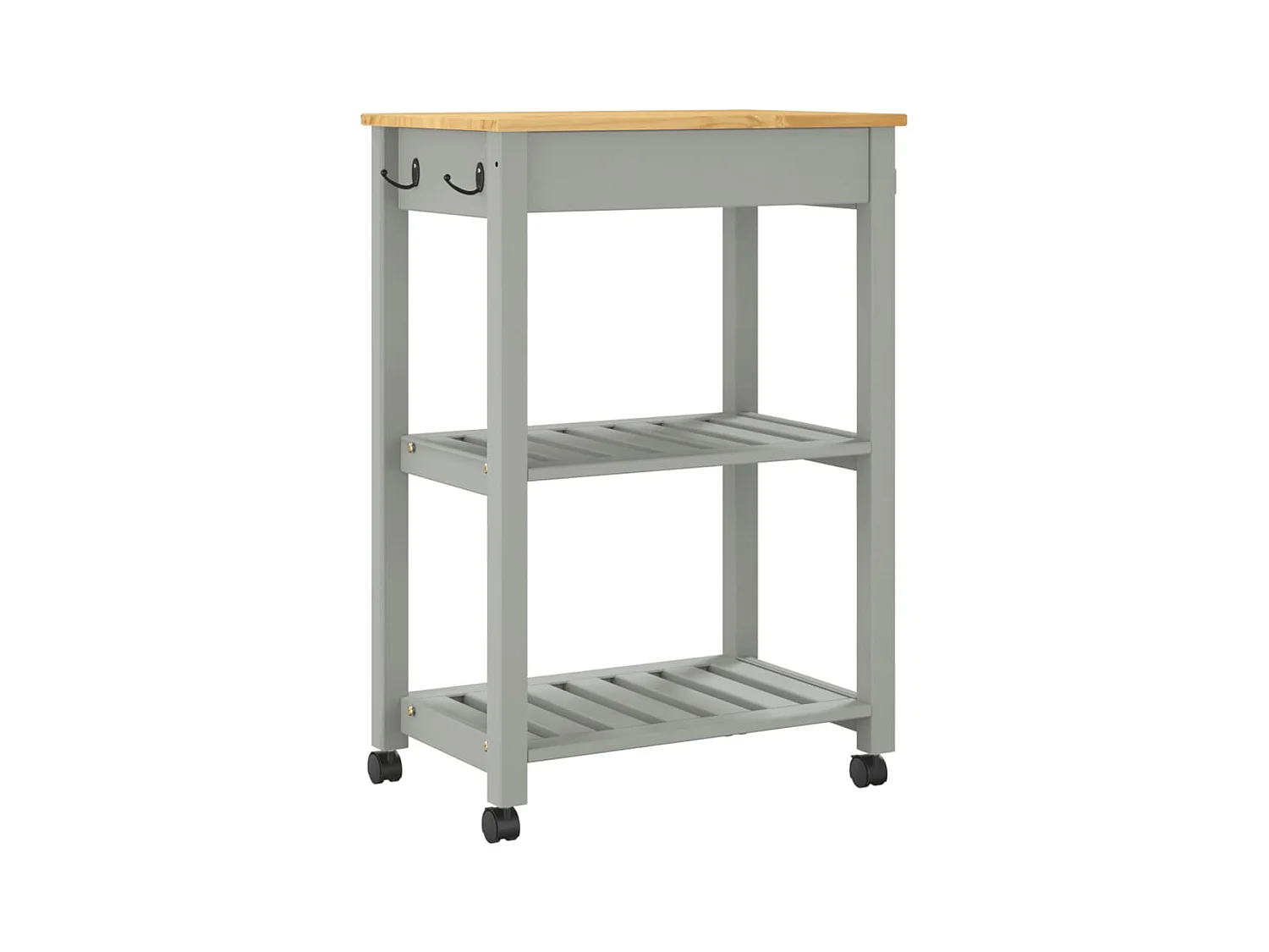 Chariot de cuisine MONZA 60x40x90 bois massif de pin