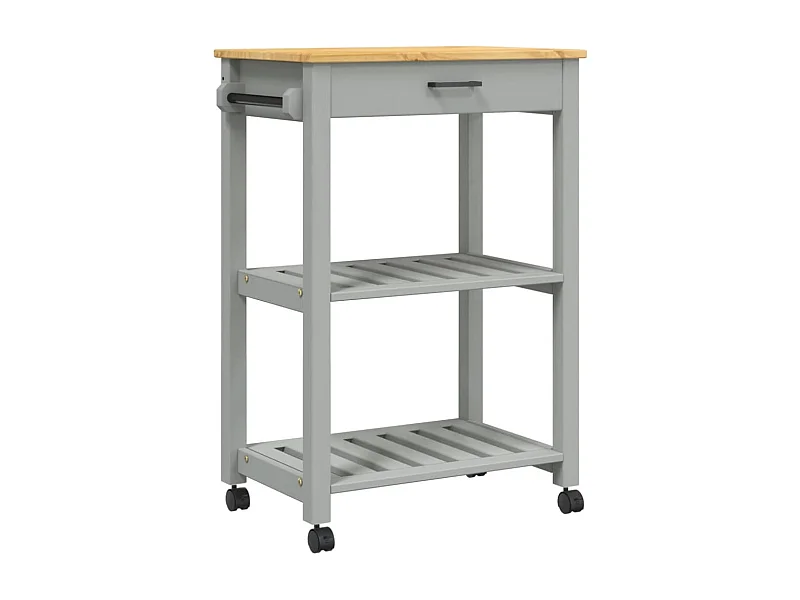 Chariot de cuisine MONZA 60x40x90 bois massif de pin