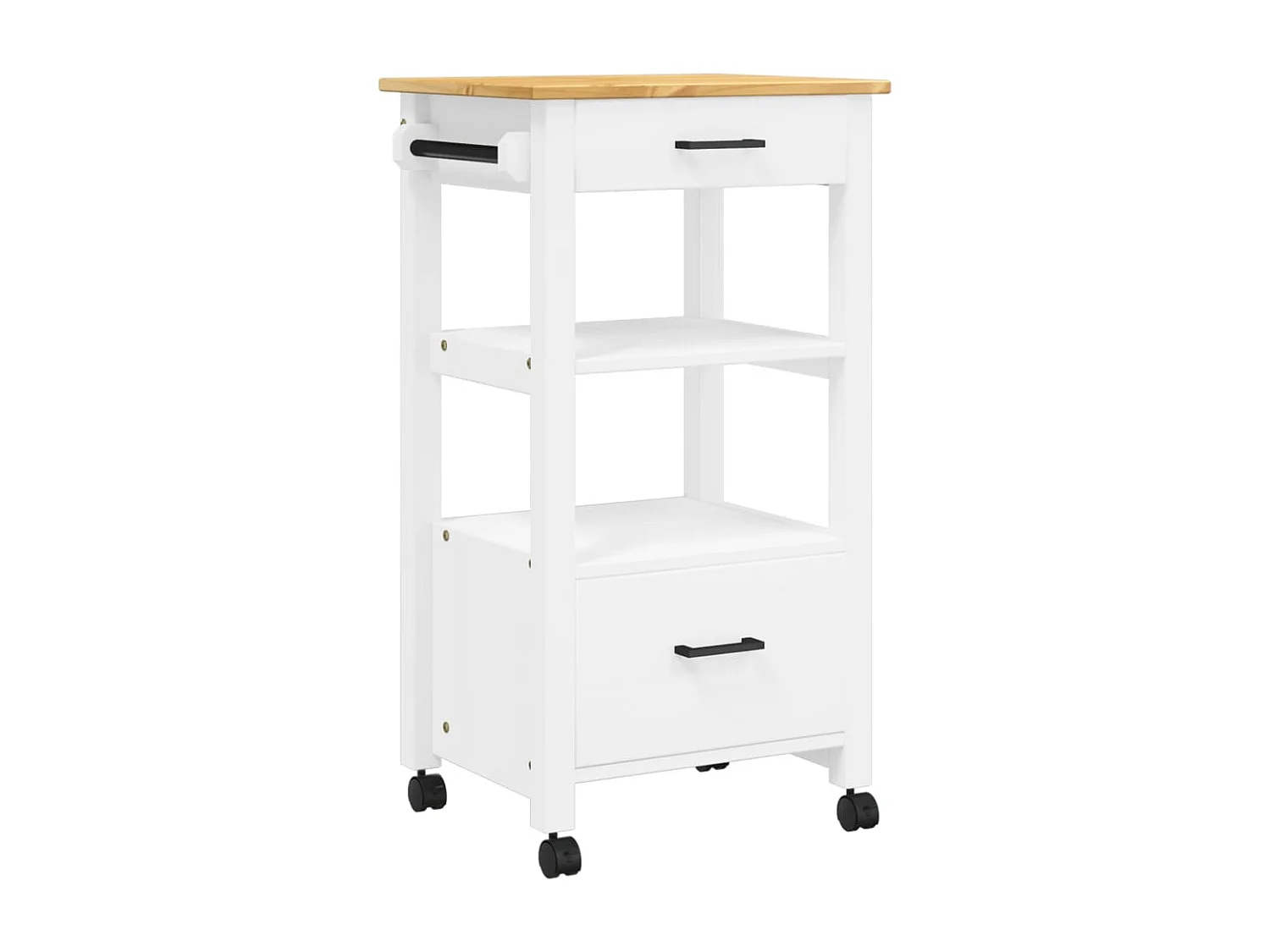 Chariot de cuisine MONZA 48x40x90 bois massif de pin