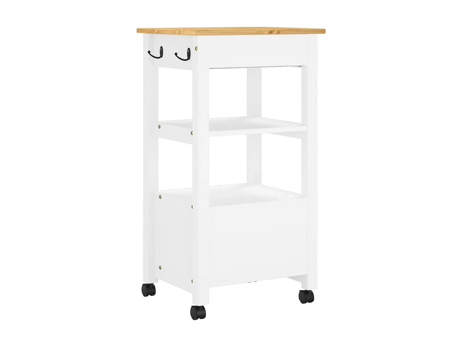 Chariot de cuisine MONZA 48x40x90 bois massif de pin