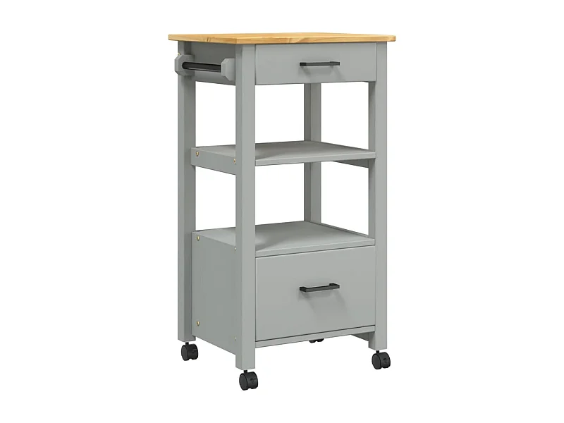 Chariot de cuisine MONZA 48x40x90 bois massif de pin