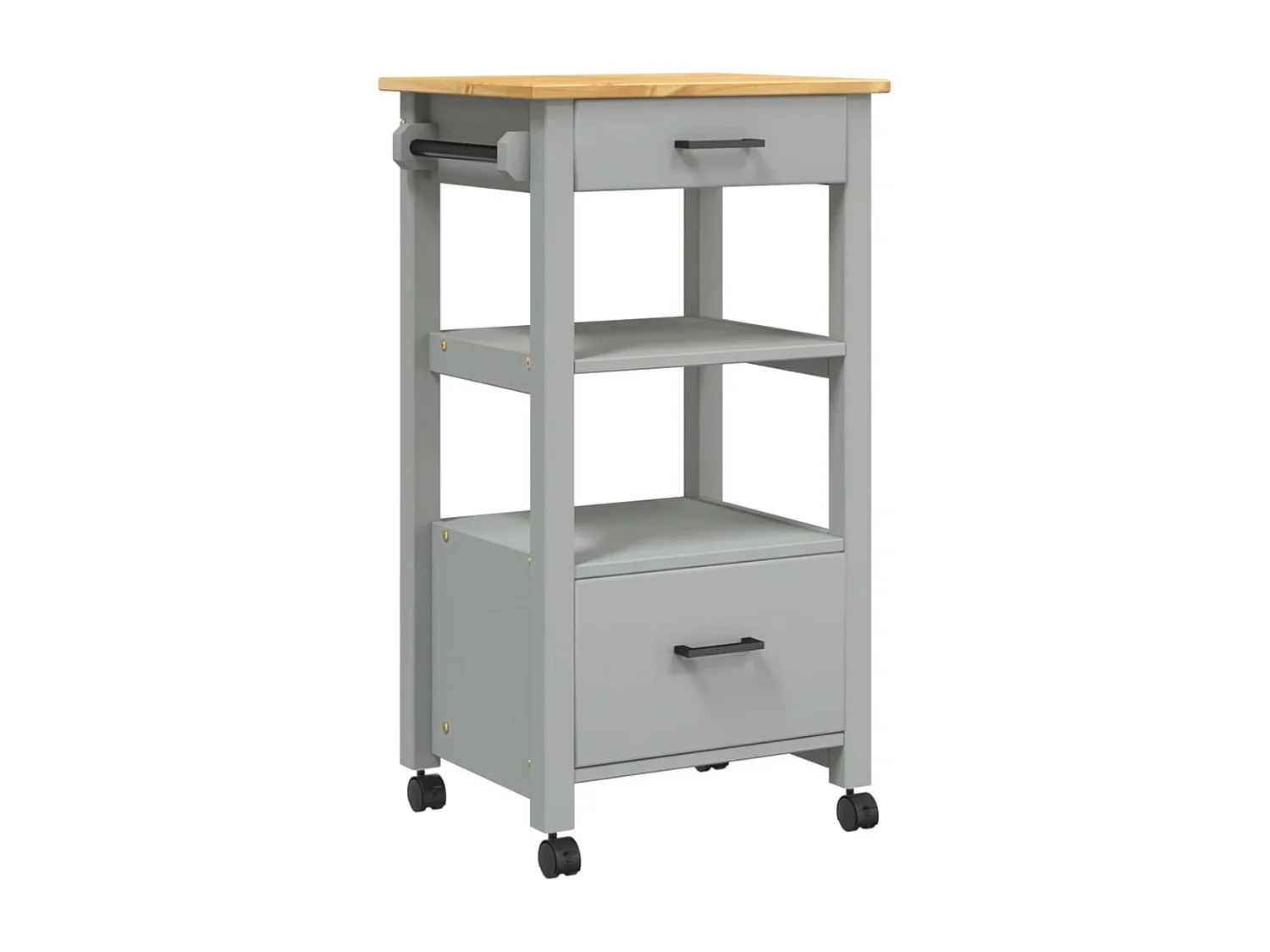 Chariot de cuisine MONZA 48x40x90 bois massif de pin