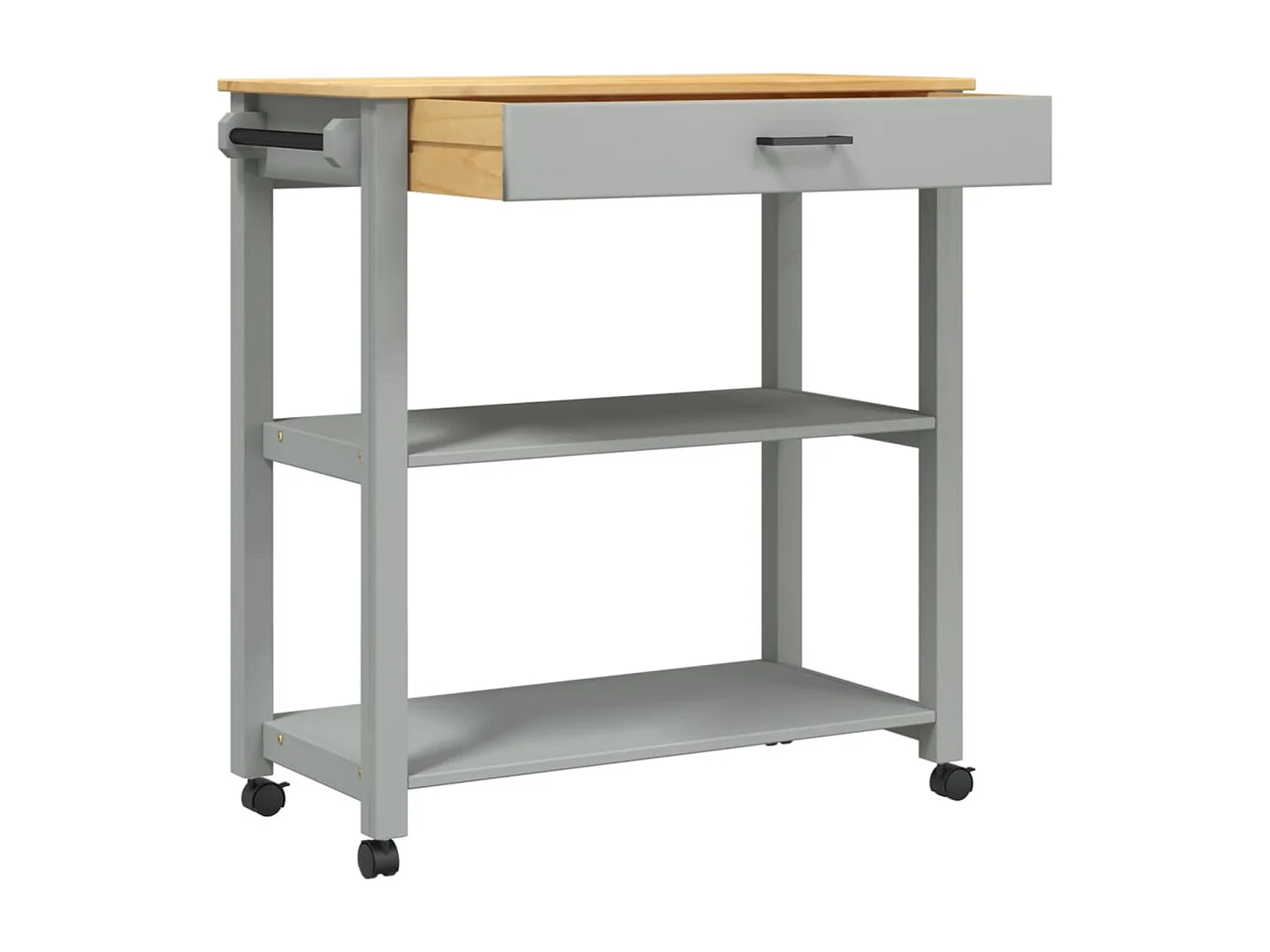 Chariot de cuisine MONZA 84x40x90 bois massif de pin