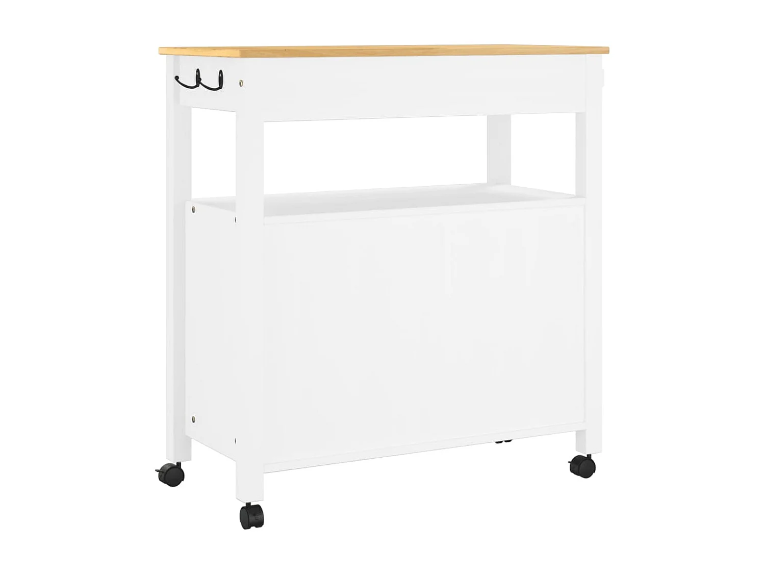 Chariot de cuisine MONZA 84x40x90 bois massif de pin