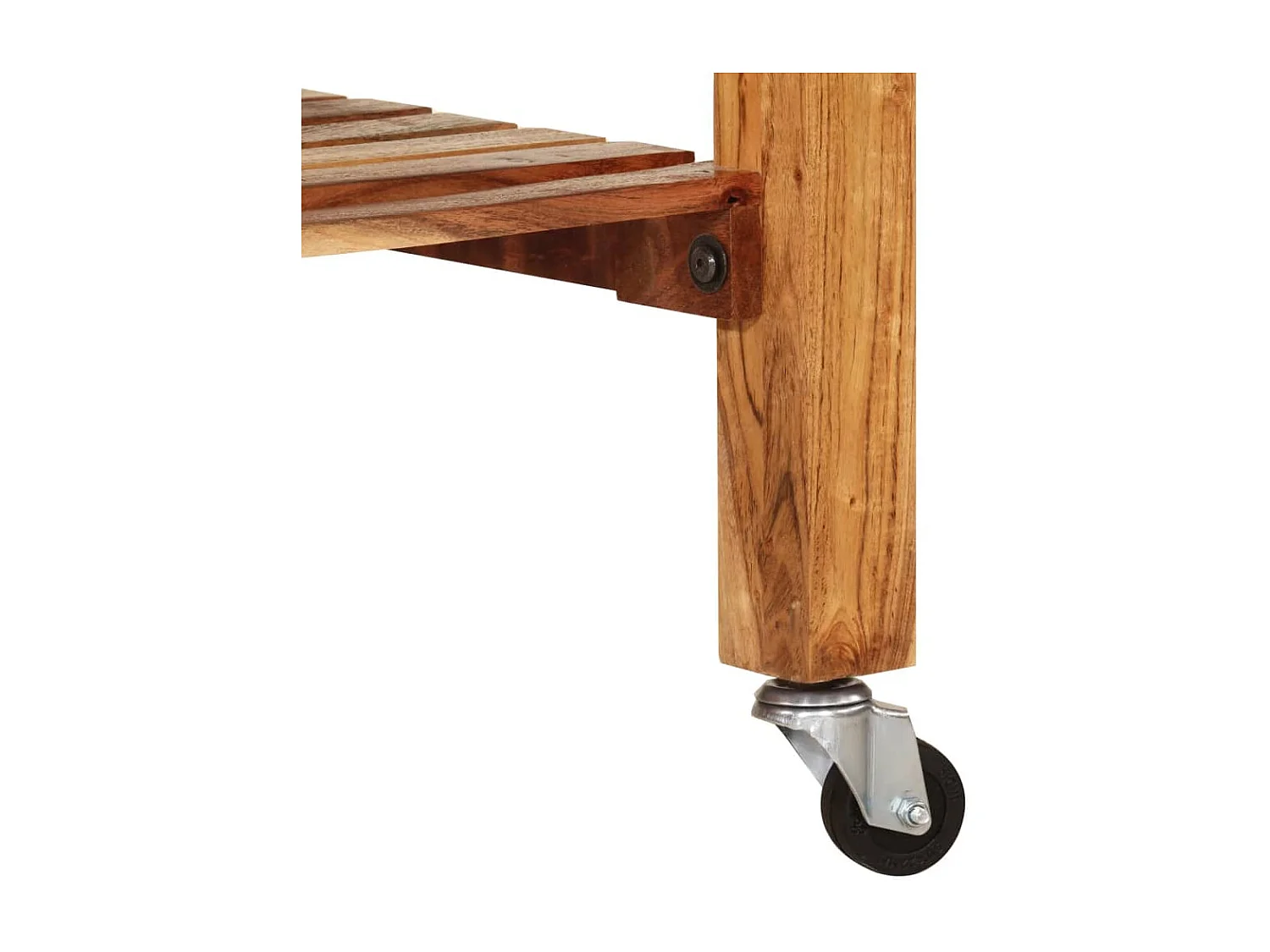 Keukentrolley 55x55x89 cm massief acaciahout