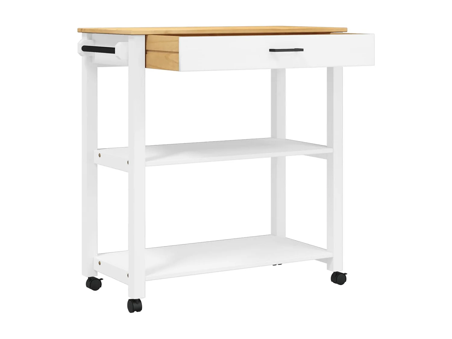 Chariot de cuisine MONZA 84x40x90 bois massif de pin